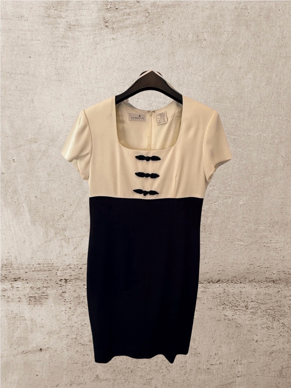 Liz Claiborne Black and Cream Dress - Picture 2 of 6